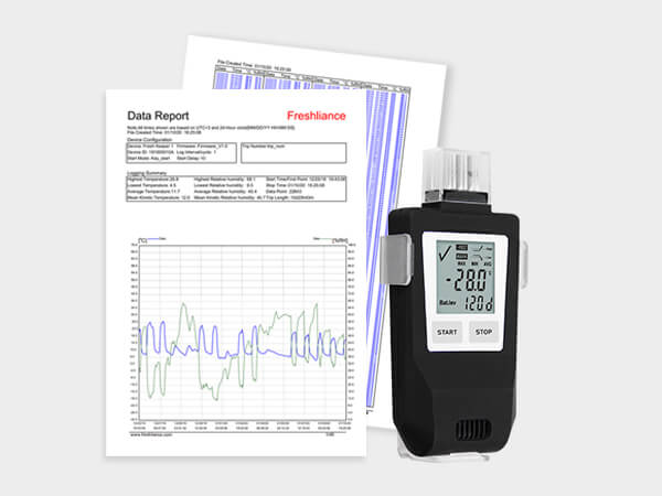 Dry Ice Temperature Data Logger for Shipping