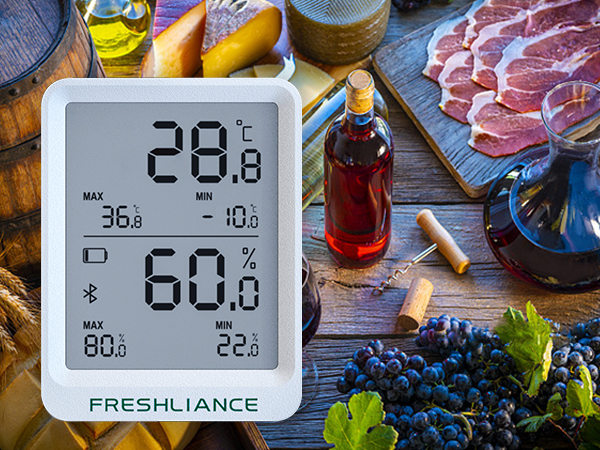 Bluetooth Temperature Humidity Data Logger for wine