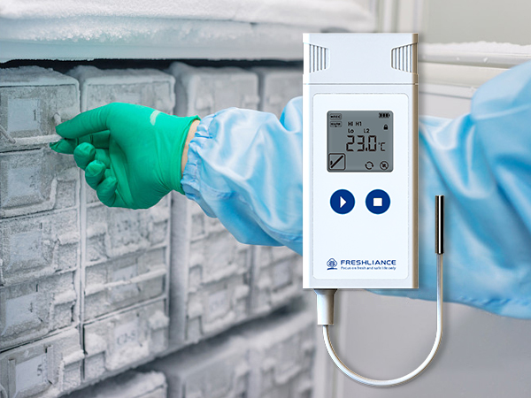 Dry Ice Temperature Data Logger for Bioreagent Cold Chain
