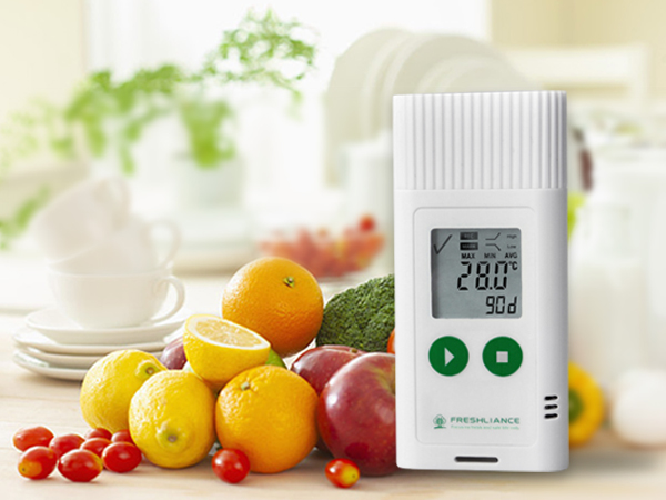 Fruit cold chain temperature humidity tracker LCD display