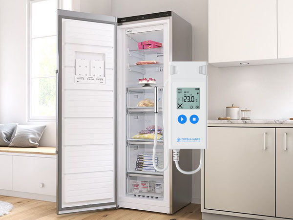 Freezer ultra-low temperature recorder with probe