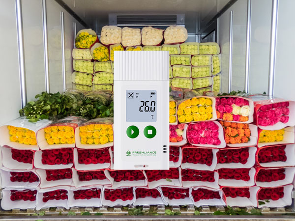 Multiple flower USB temperature sensors for transportation