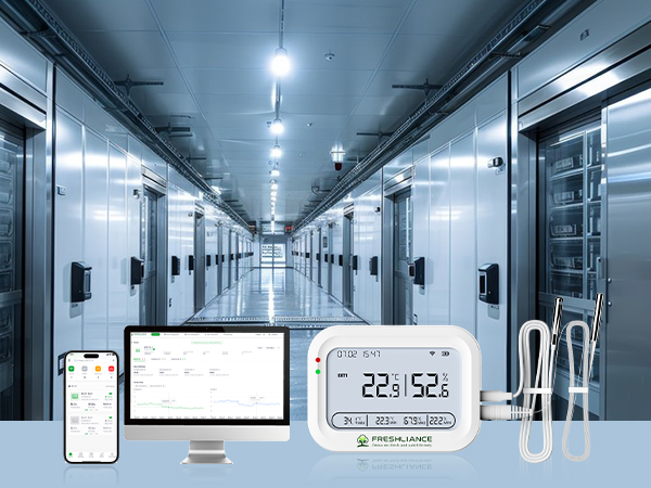 High-precision real-time temperature data logger for pharmacies